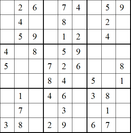 Sudoku sehr leicht